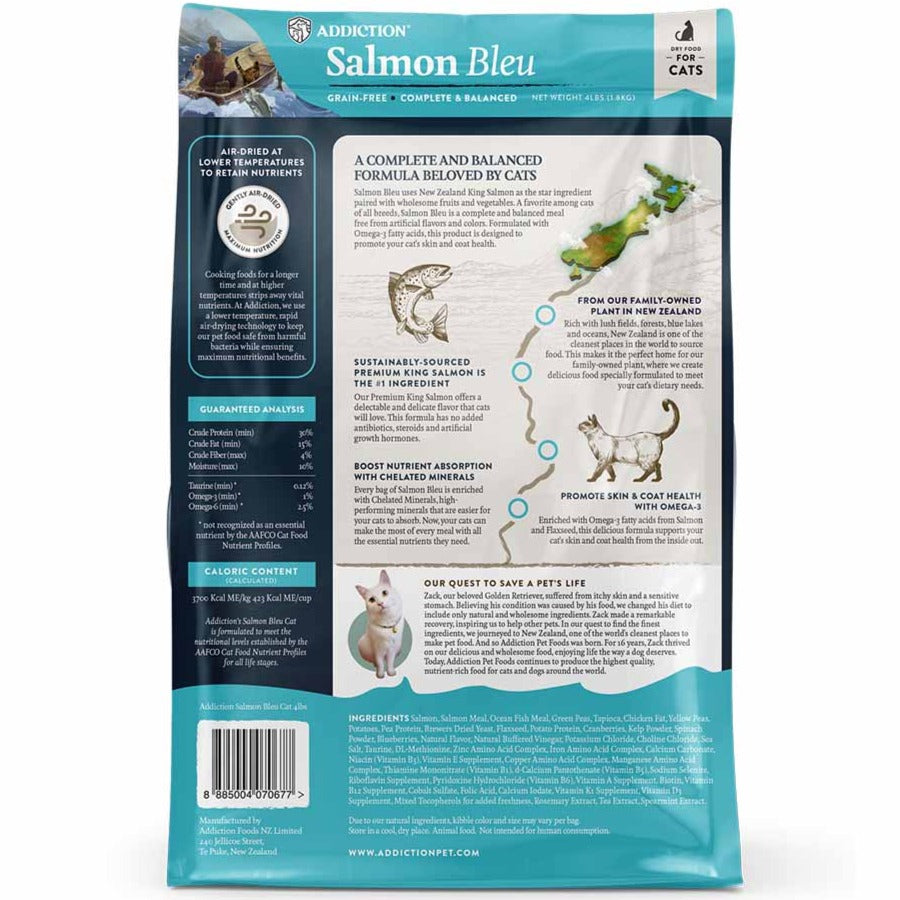 Addiction Salmon Bleu Grain-Free Dry Cat Food 4lb