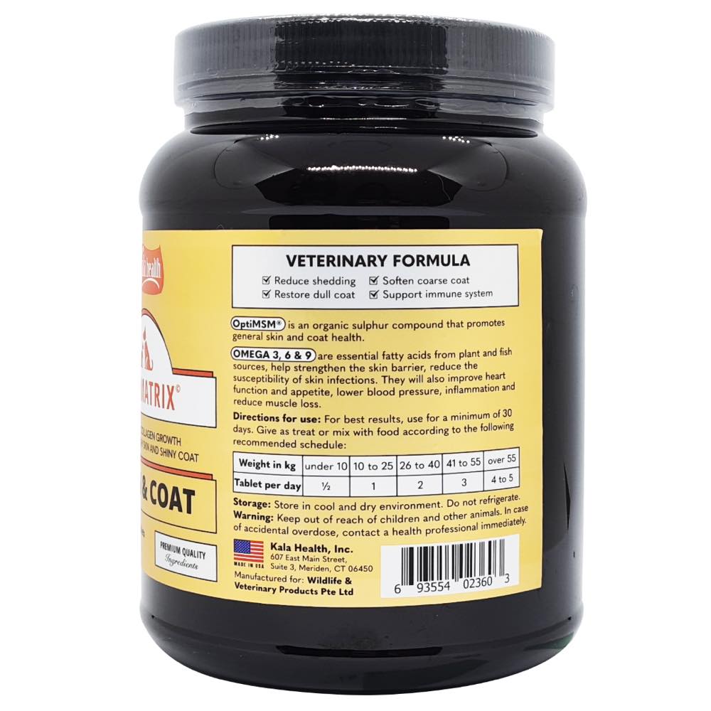 Kala Health Dermatrix For Dogs & Cats Healthy Skin & Shiny Coat Supplement