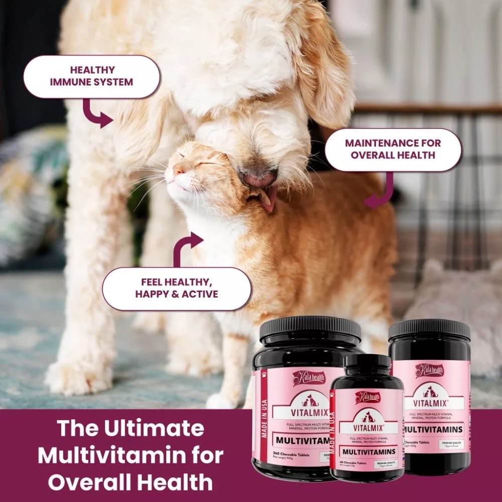 "Kala Health Vitalmix For Dogs And Cats Full Spectrum Multi Vitamin, Mineral, Protein Supplement"