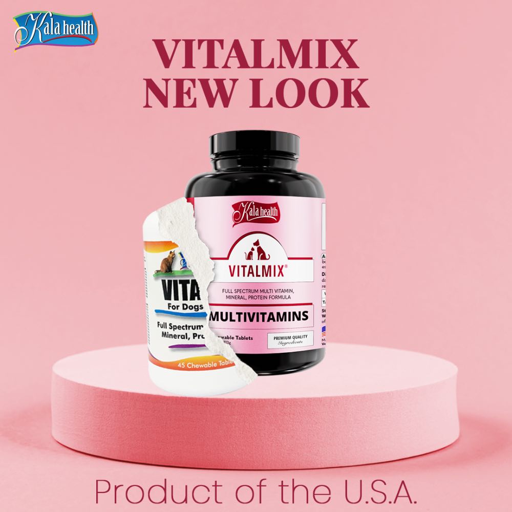 "Kala Health Vitalmix For Dogs And Cats Full Spectrum Multi Vitamin, Mineral, Protein Supplement"