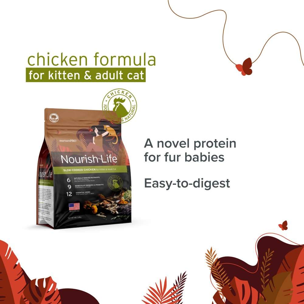 20% OFF: Nurture Pro Nourish Life Chicken Kitten & Adult Dry Cat Food