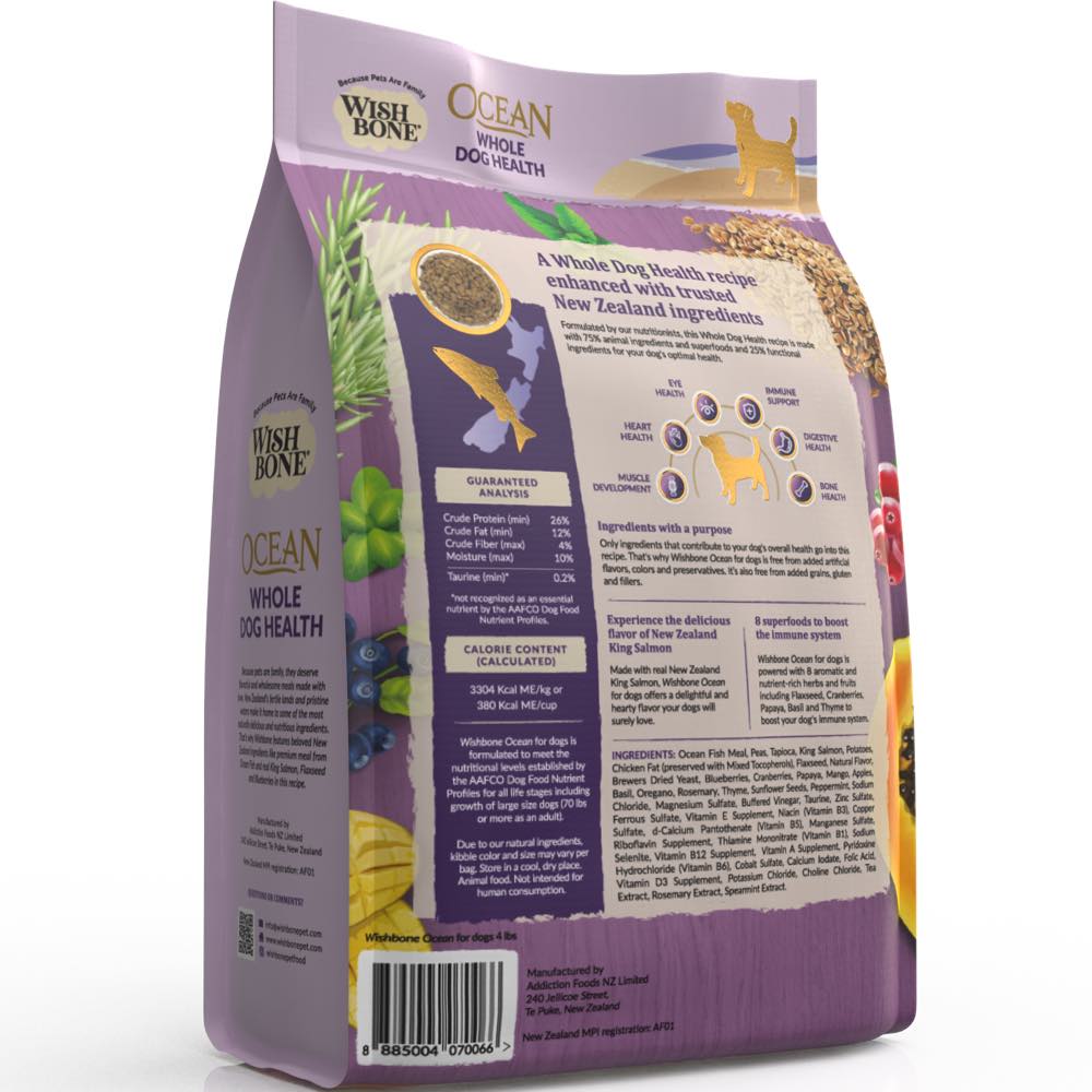 Wishbone Ocean New Zealand King Salmon Grain-Free Dry Dog Food