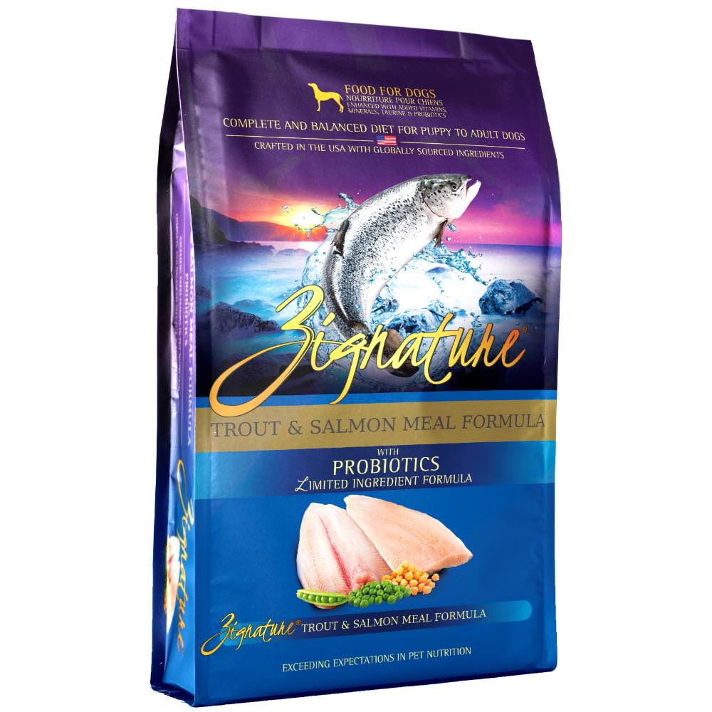 33% OFF: Zignature Trout & Salmon Meal Grain Free Dry Dog Food 25lb